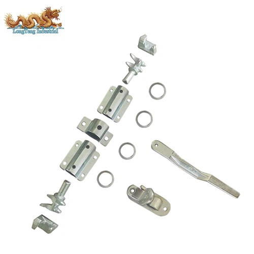 Časti zámku dverí prepravného kontajnera